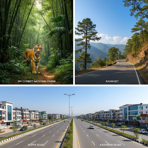 “Hot property destinations in Ramnagar Nainital are Jim Corbett National Park, beautiful Ranikhet Road, and strategically developed Kashipur and Ronia Road.”