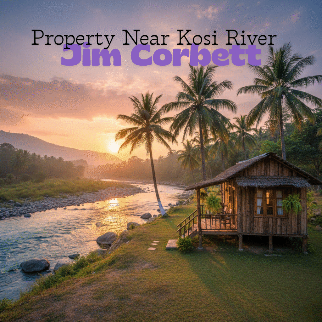 Scenic riverside land near Kosi River in Ramnagar ideal for eco-resorts and villas.