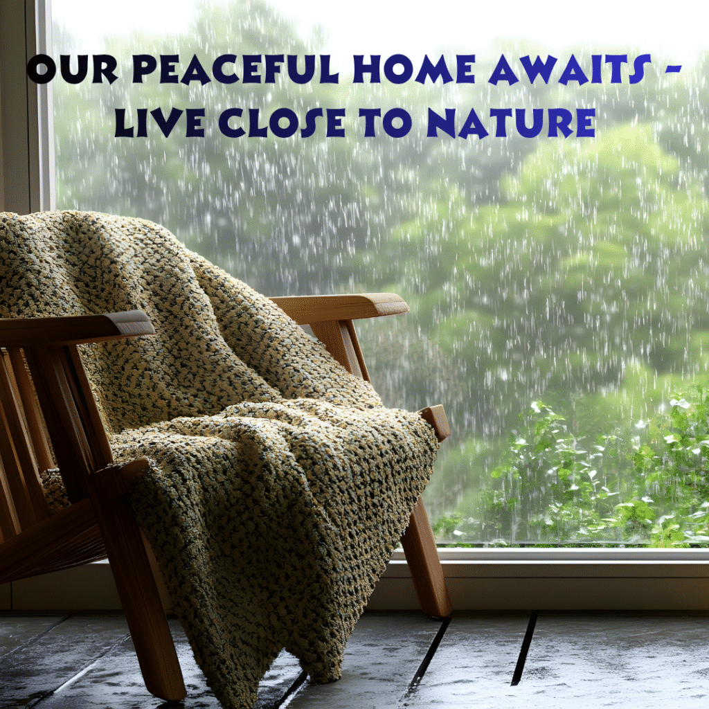 Eco-friendly villa surrounded by trees and mountains near Jim Corbett, perfect for peaceful living and real estate investment.